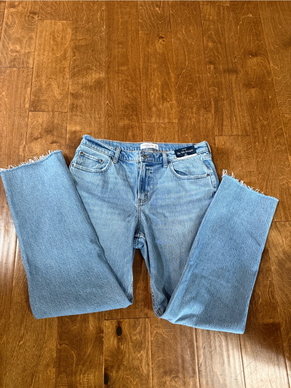 Abercrombie & Fitch Light Blue Wide Leg Jeans